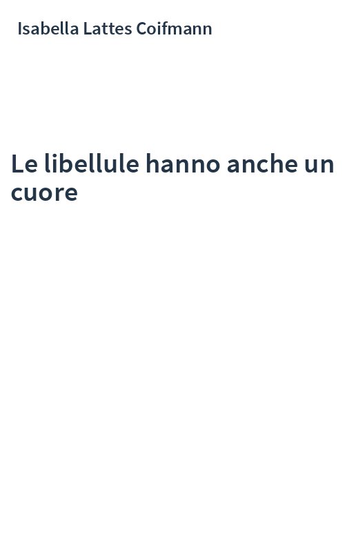 Le libellule hanno anche un cuore