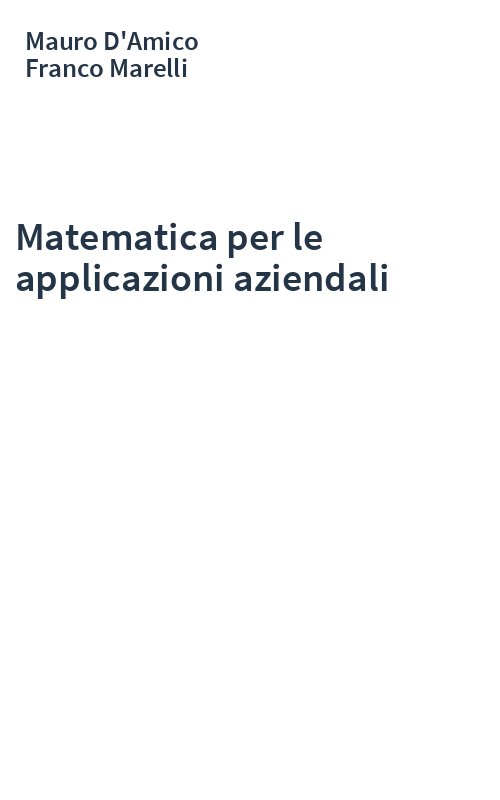 Matematica per le applicazioni aziendali