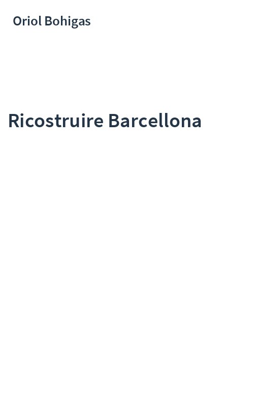 Ricostruire Barcellona