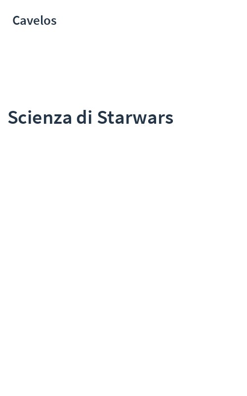 Scienza di Starwars