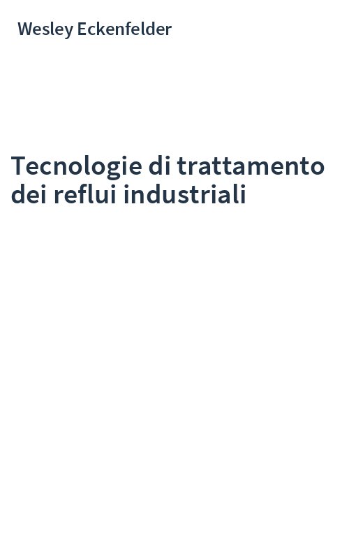 Tecnologie di trattamento dei reflui industriali