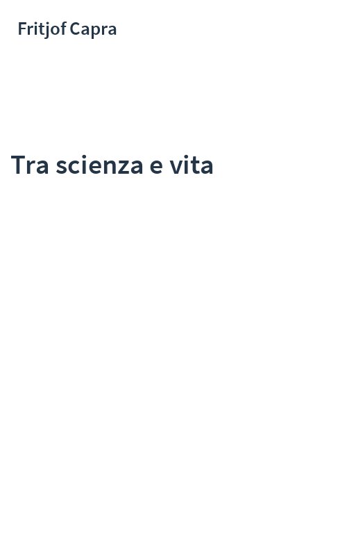Tra scienza e vita