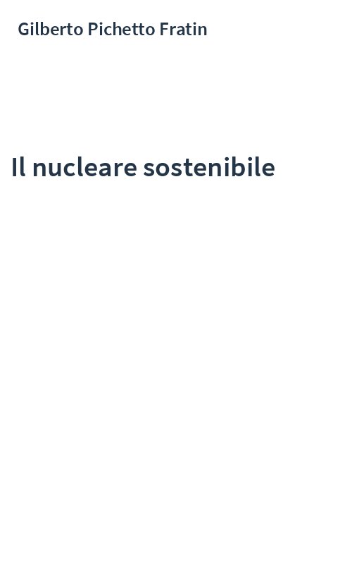 Il nucleare sostenibile