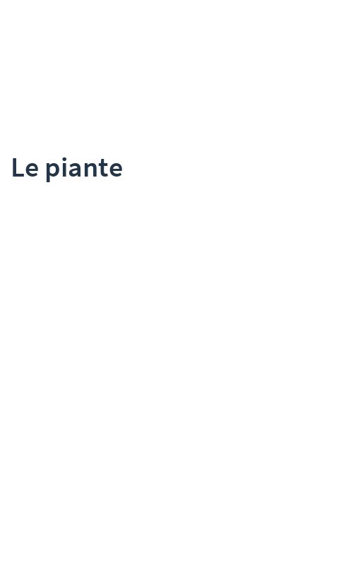 Le piante