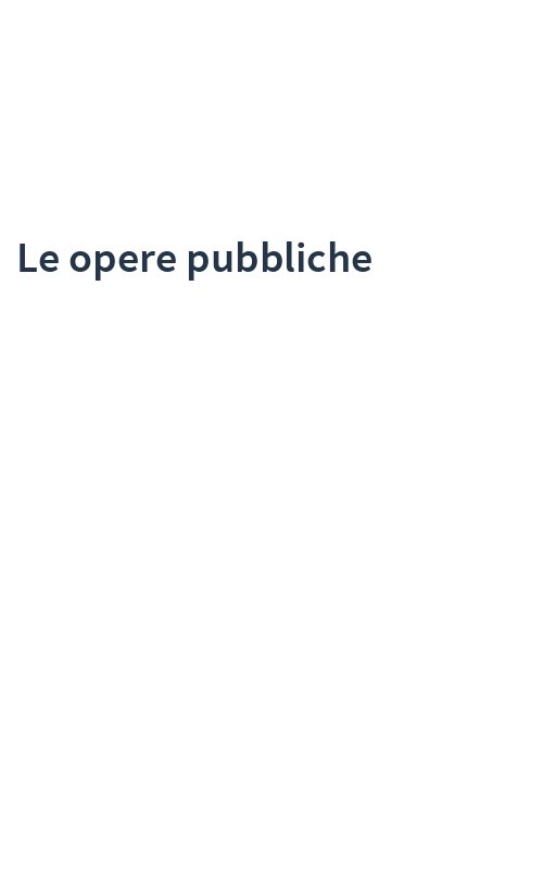 Le opere pubbliche