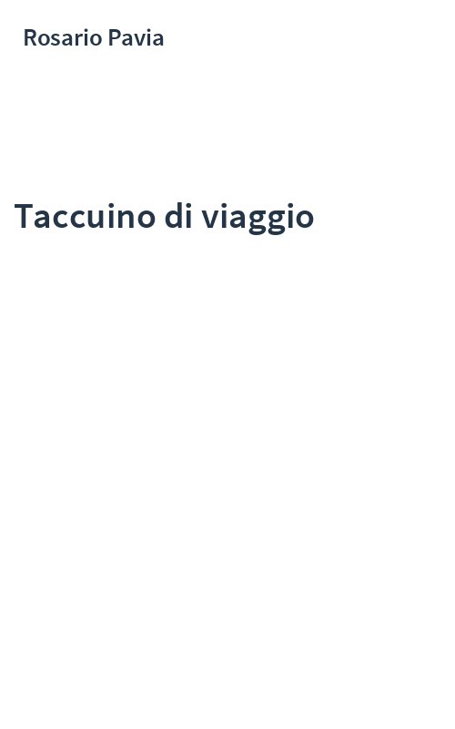 Taccuino di viaggio