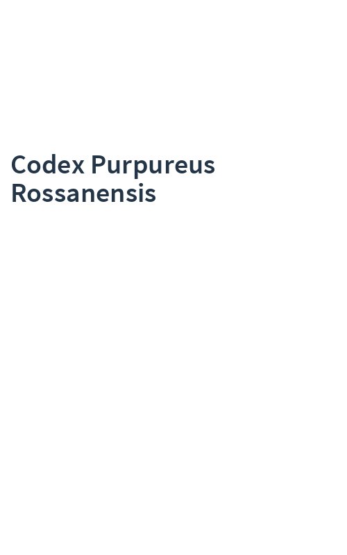 Codex Purpureus Rossanensis