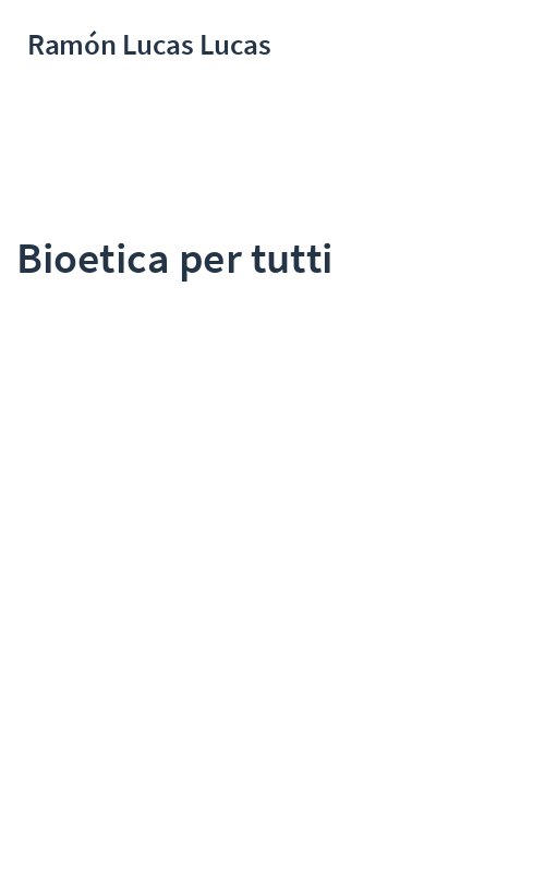 Bioetica per tutti
