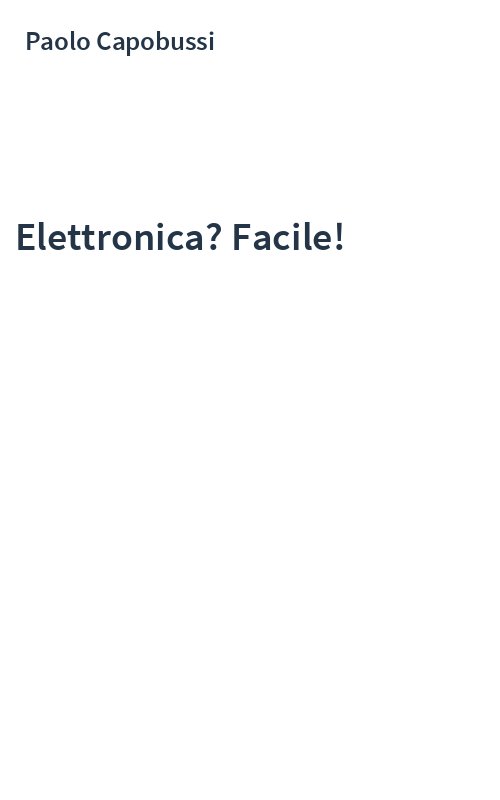 Elettronica? Facile!