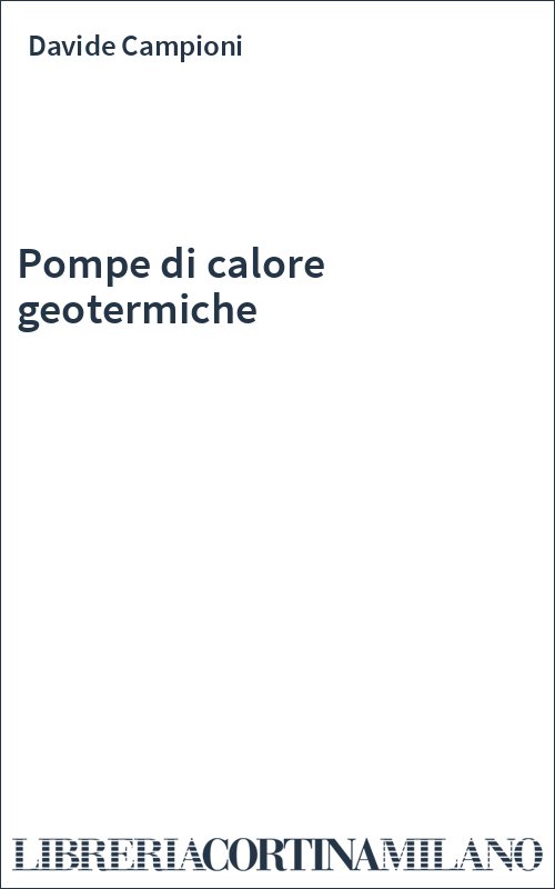 Pompe di calore geotermiche