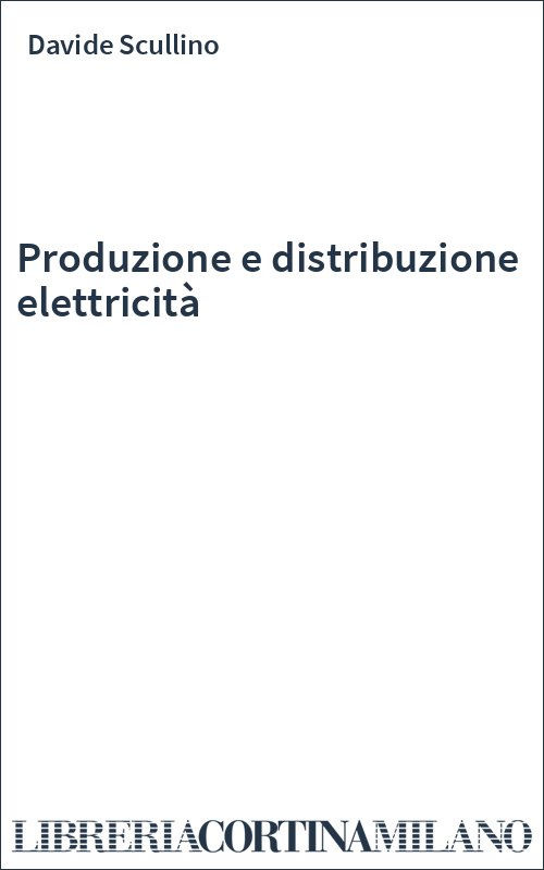 Produzione e distribuzione elettricità