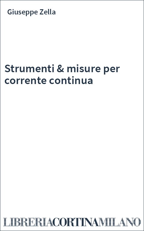 Strumenti & misure per corrente continua