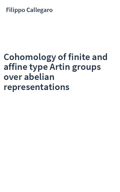 Cohomology of finite and affine type Artin groups over abelian representations