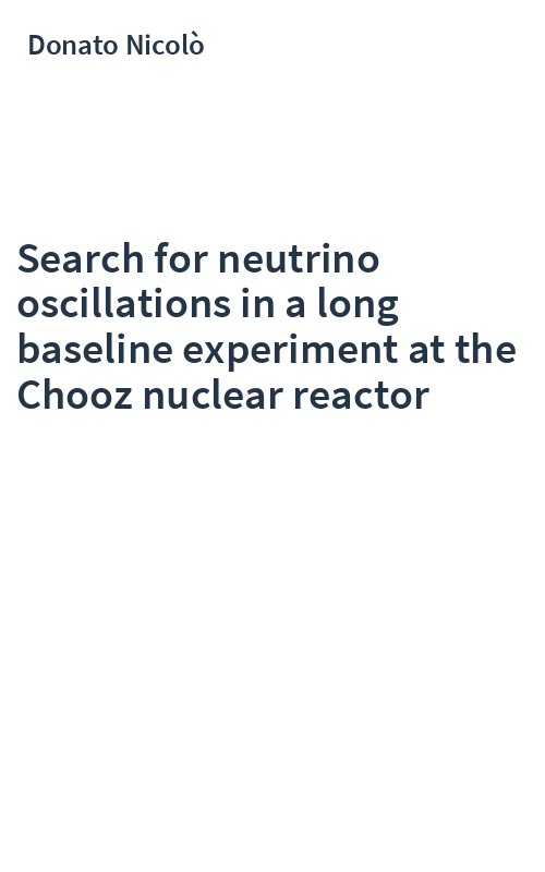 Search for neutrino oscillations in a long baseline experiment at the Chooz nuclear reactor