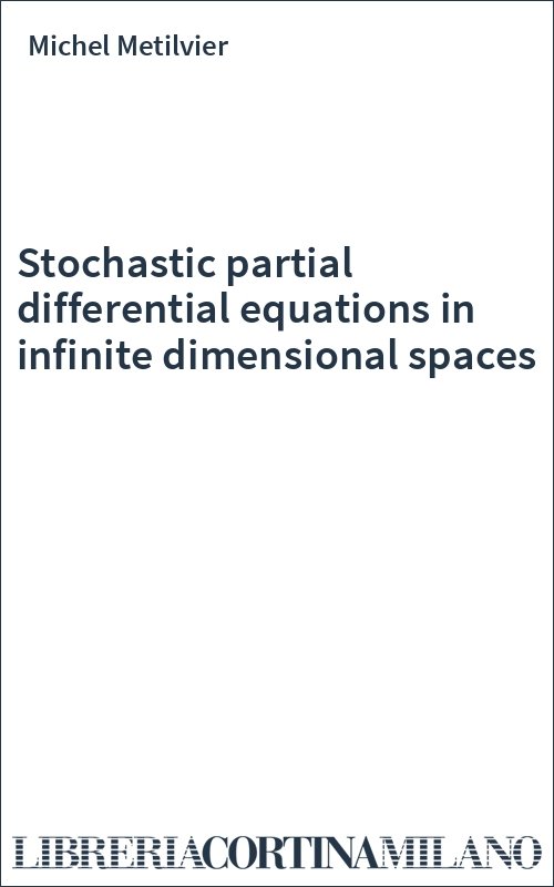 Stochastic partial differential equations in infinite dimensional spaces