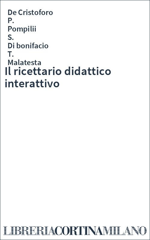 Il ricettario didattico interattivo