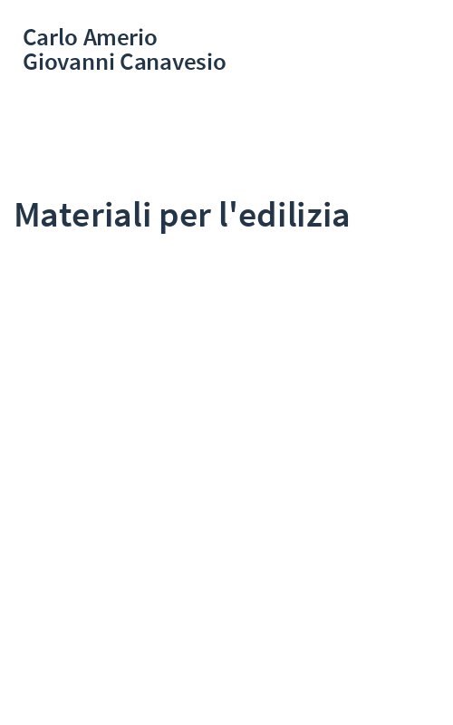 Materiali per l'edilizia