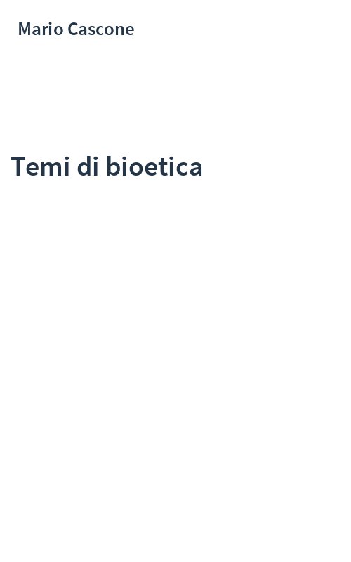 Temi di bioetica