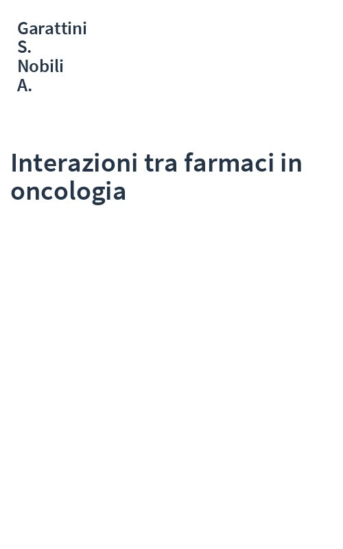 Interazioni tra farmaci in oncologia
