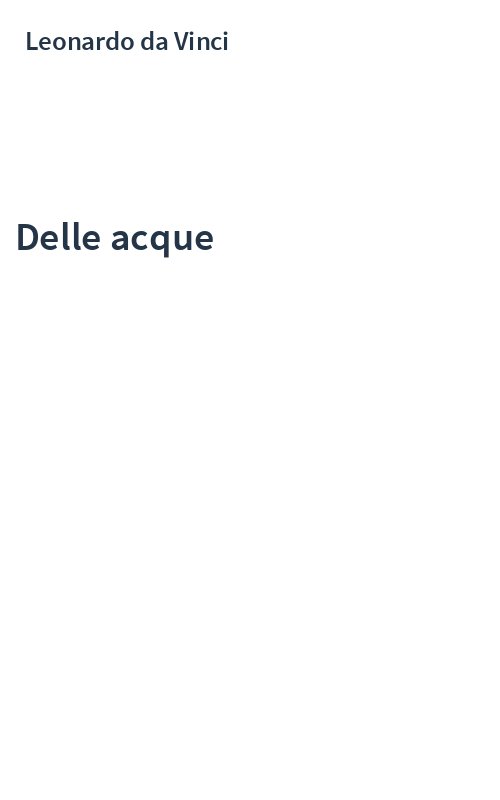 Delle acque