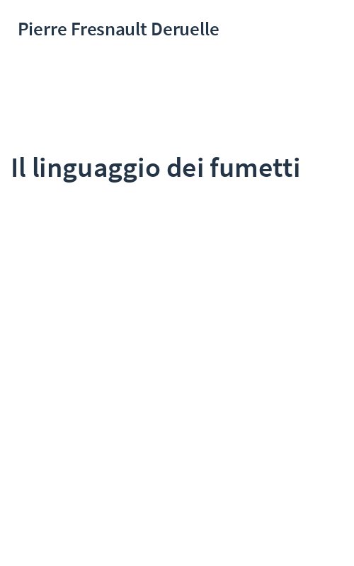 Il linguaggio dei fumetti