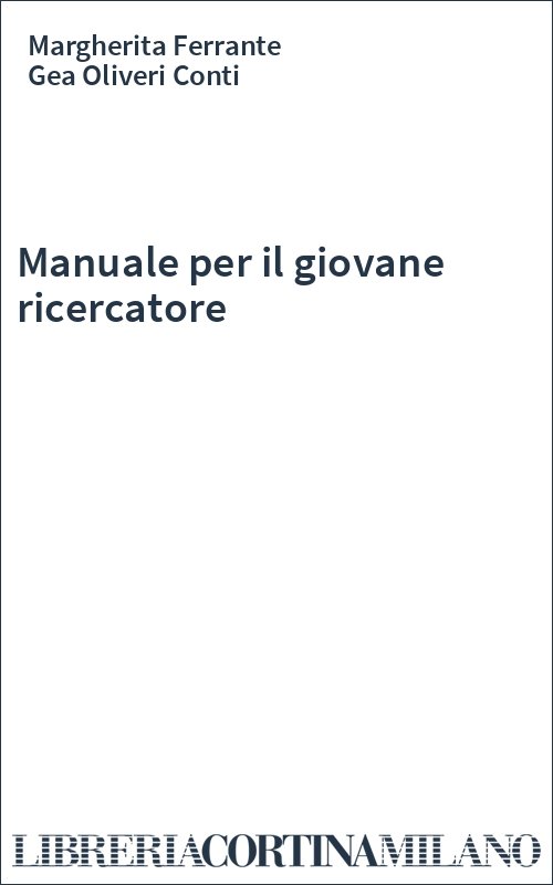 Manuale per il giovane ricercatore