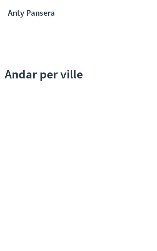 Andar per ville