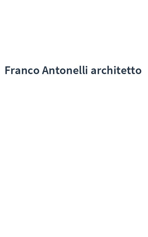 Franco Antonelli architetto