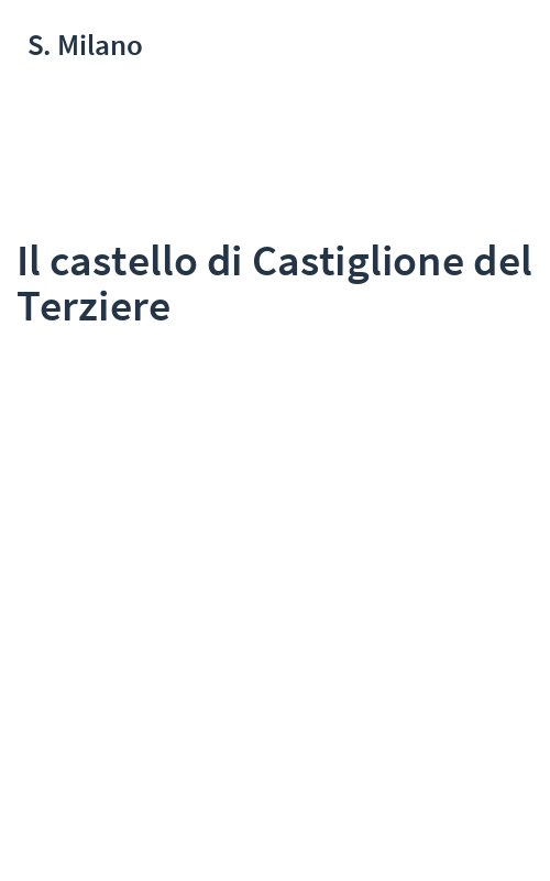 Il castello di Castiglione del Terziere