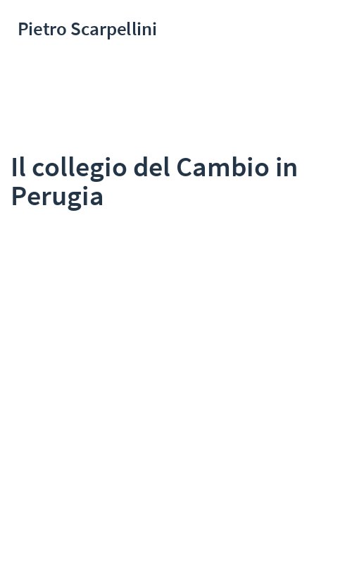Il collegio del Cambio in Perugia