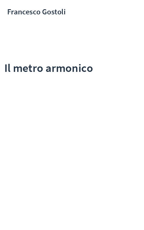 Il metro armonico
