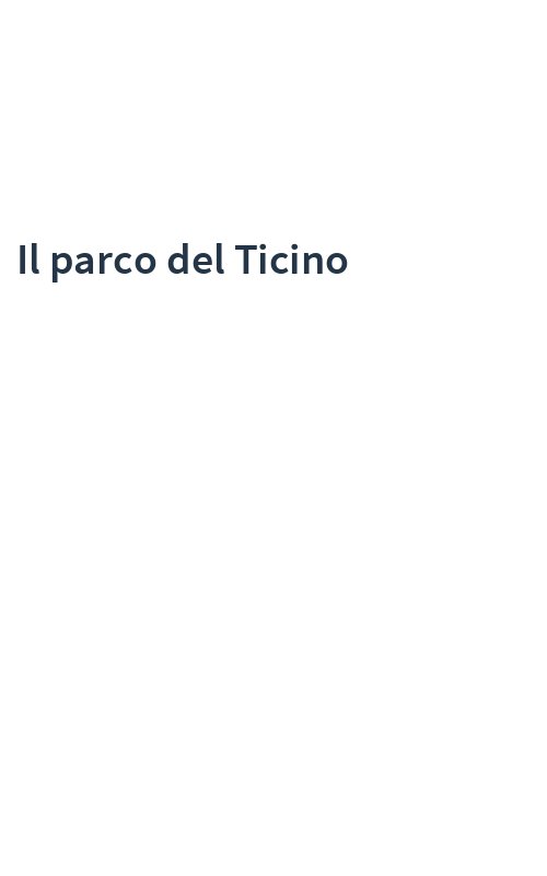 Il parco del Ticino