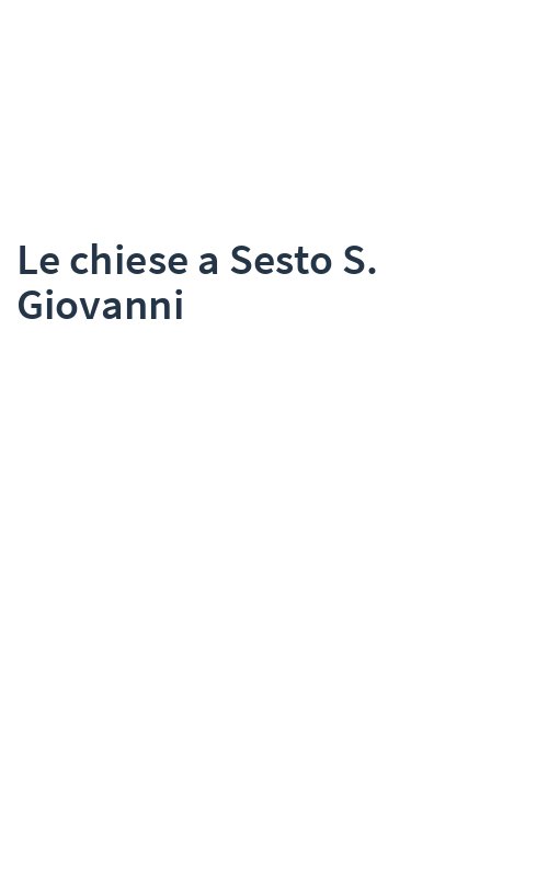 Le chiese a Sesto S. Giovanni