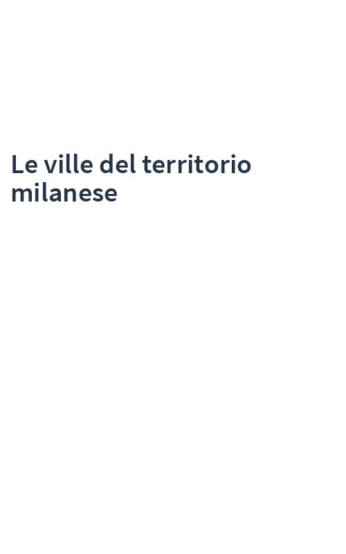 Le ville del territorio milanese