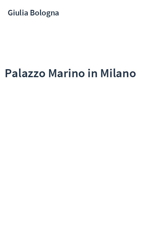 Palazzo Marino in Milano