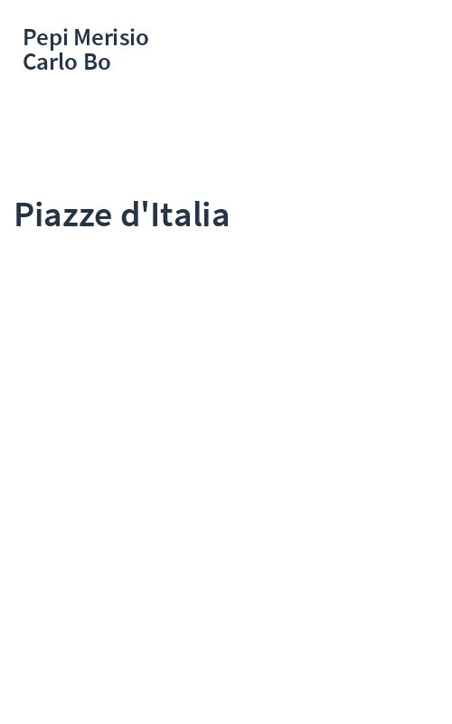Piazze d'Italia