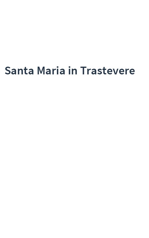 Santa Maria in Trastevere