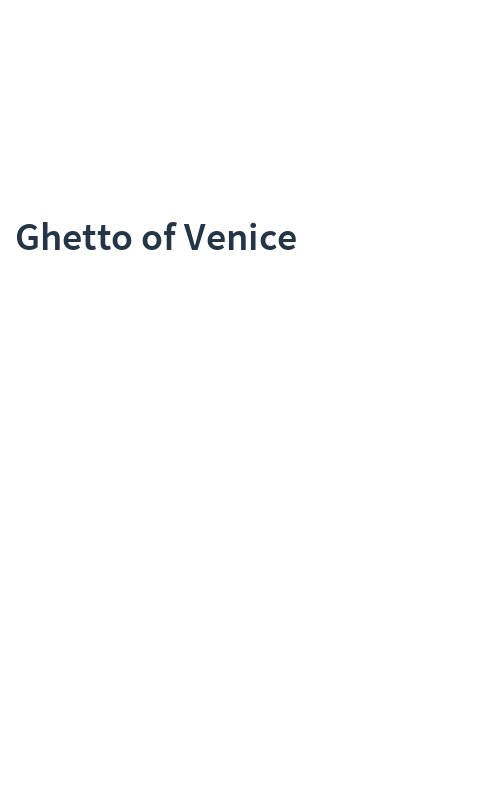 Ghetto of Venice