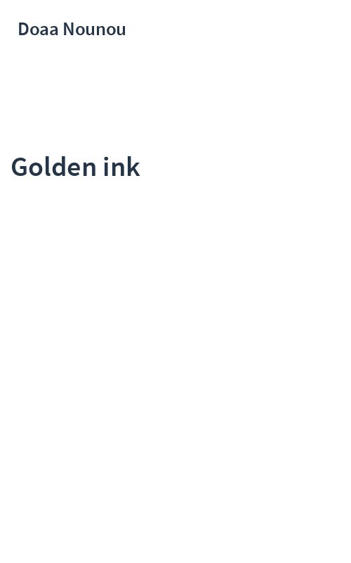 Golden ink