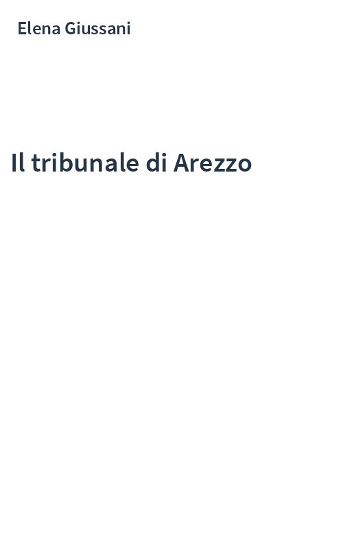 Il tribunale di Arezzo