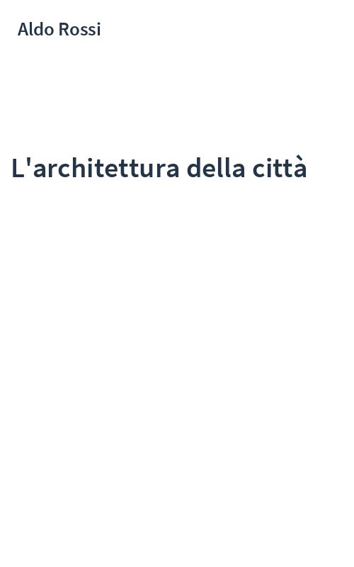L'architettura della città