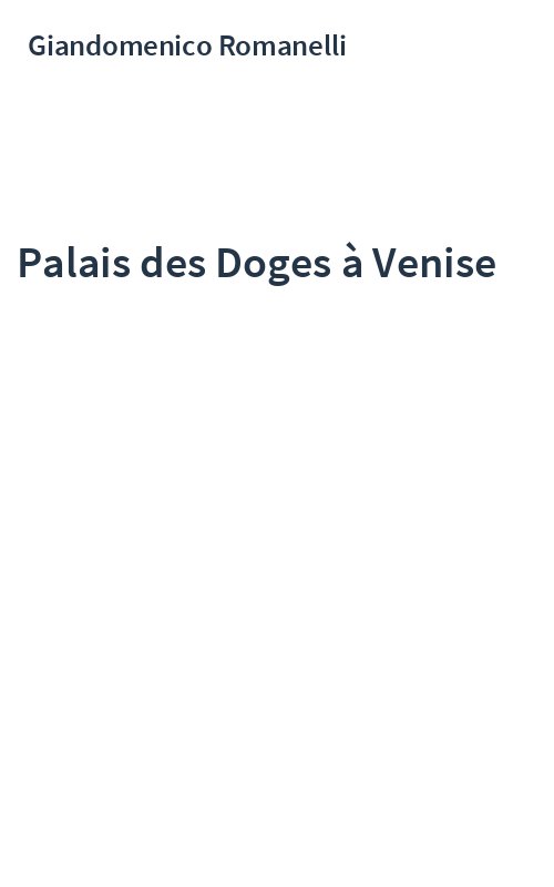 Palais des Doges à Venise