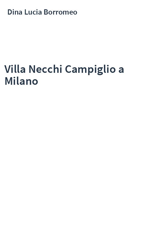 Villa Necchi Campiglio a Milano