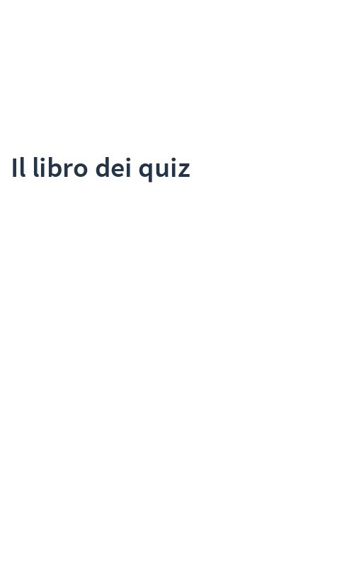 Il libro dei quiz