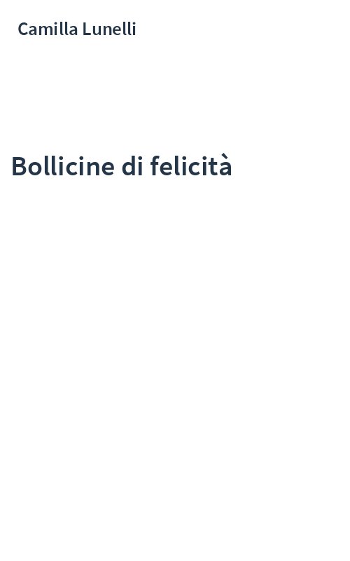 Bollicine di felicità