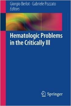 Hematologic Problems in the Critically III