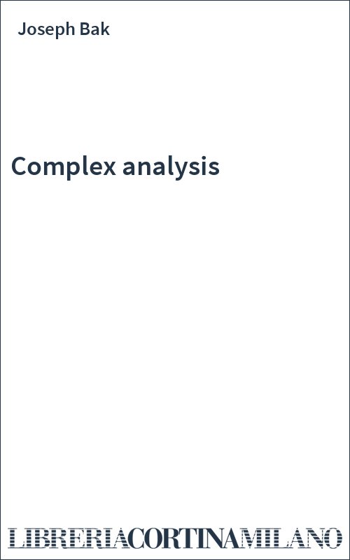Complex analysis