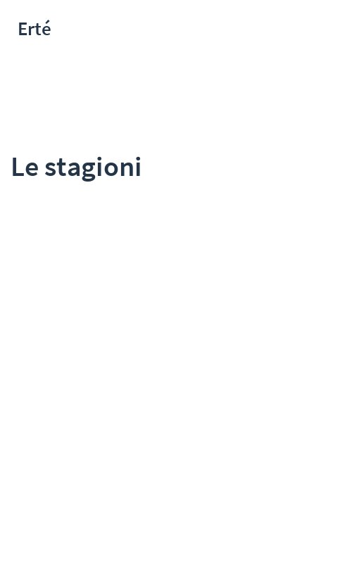 Le stagioni
