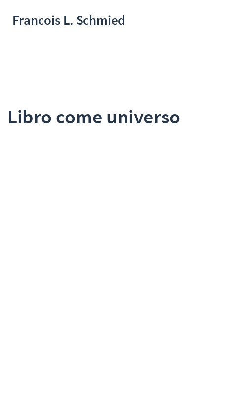 Libro come universo