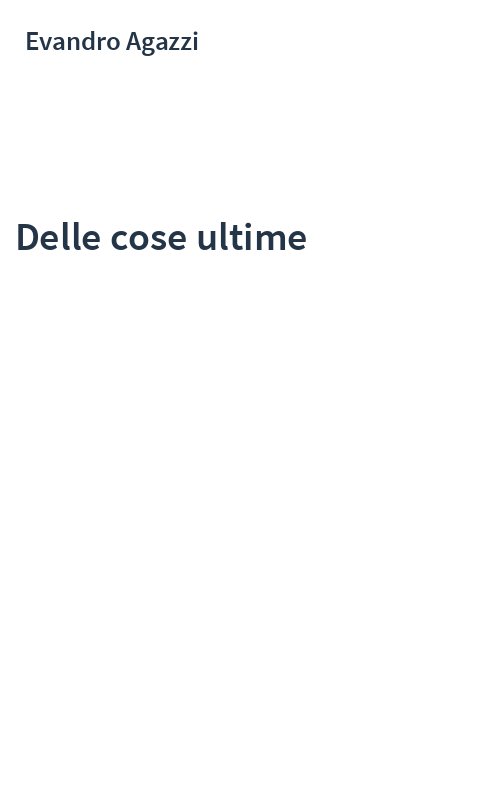 Delle cose ultime